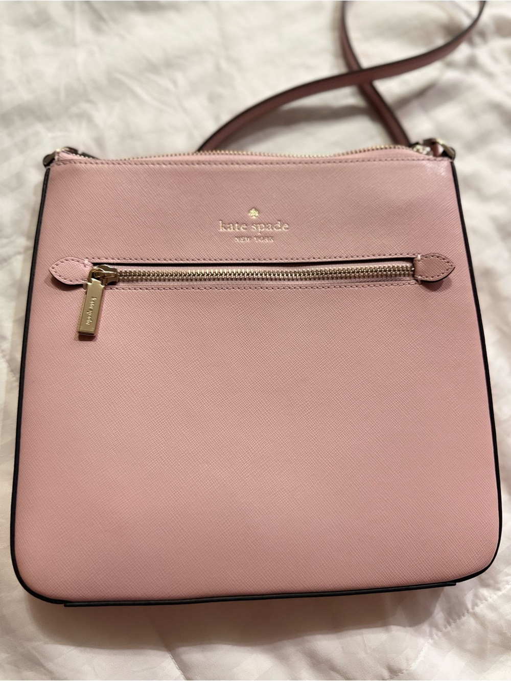 Kate Spade Sadie Large Crossbody Tutu Pink Saffiano Leather